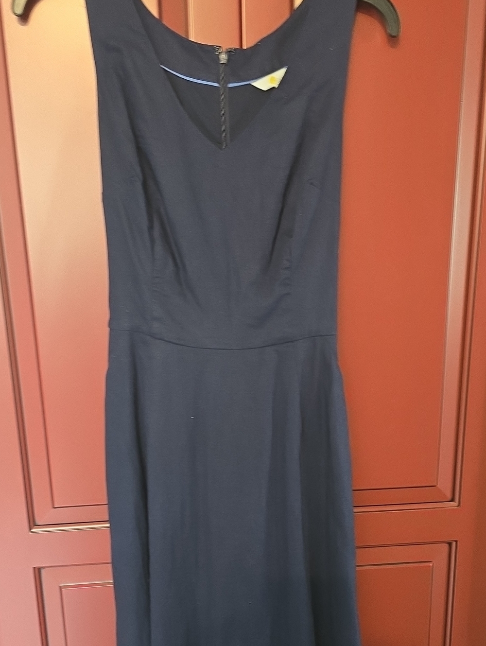 Boden Navy Strapless A-Line Dress